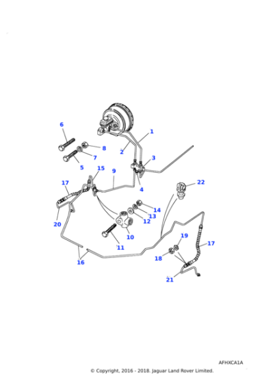 AAU1700 - Land Rover Switch assembly-pressure antilock brakes
