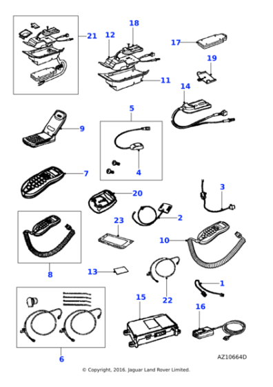 C2S47622 - Jaguar Portable support electronic unit