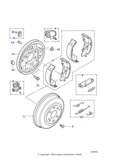 SMJ100090 - Land Rover Adjuster-brake