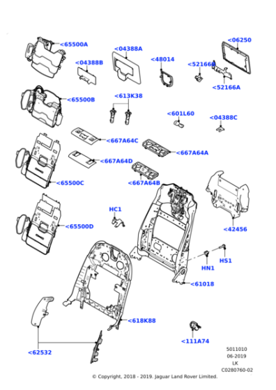 LR113709 - Land Rover MOULDING - SCREEN BRACKET