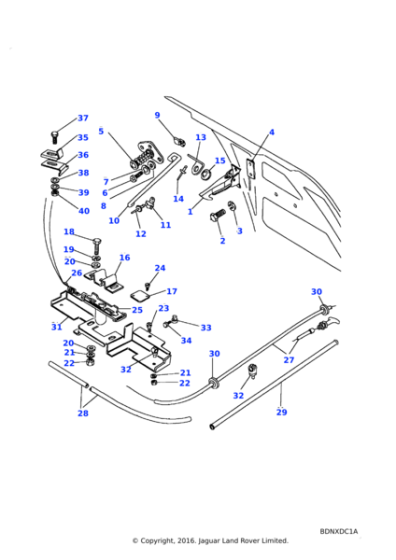 393202 - Land Rover Prop-bonnet-solid