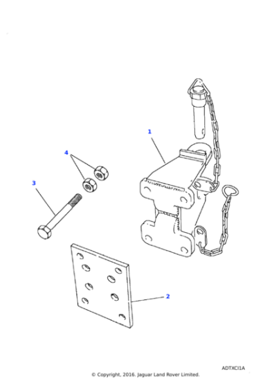 535068 - Land Rover Tow jaw