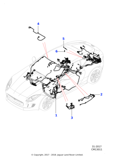 T2R26371 - Jaguar Body harness