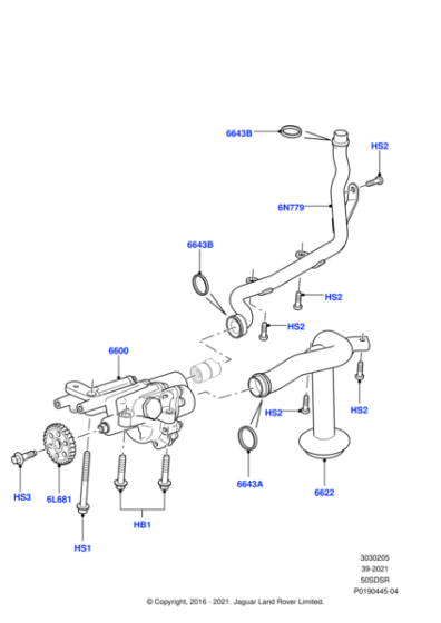 LR010703 - Land Rover Pump - Oil