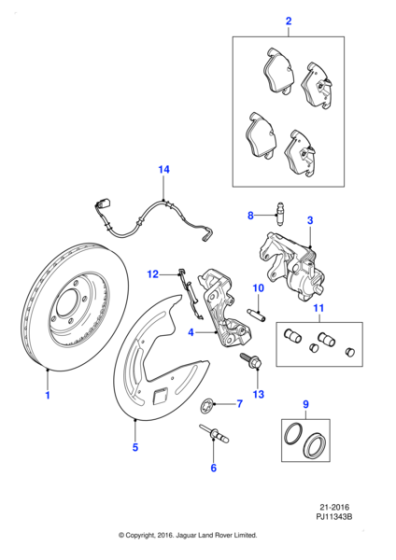 C2P17597 - Jaguar Dust cap