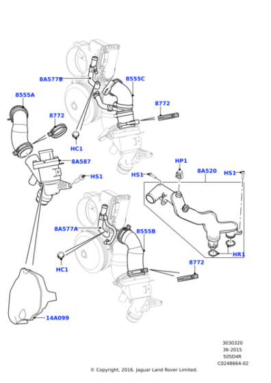 LR045238 - Land Rover Hose