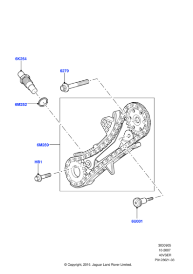 4564922 - Land Rover Cassette - Timing Chain