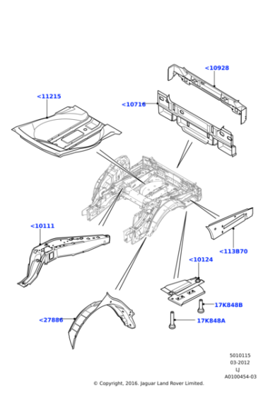 AGZ760021 - Land Rover Retainer