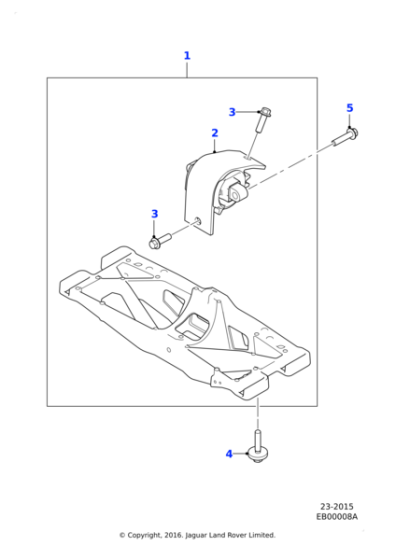 T4N1161 - Jaguar Mounting bracket support