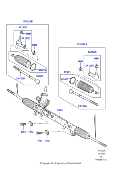 LR010671 - Land Rover End - Spindle Rod Connecting