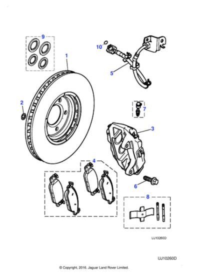 C2C8355 - Jaguar Brake disc kit