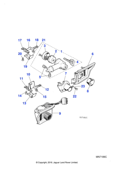 78723 - Jaguar Spire nut