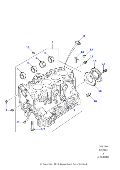 ERR6811 - Land Rover Gasket-crankcase rear oil seal housing