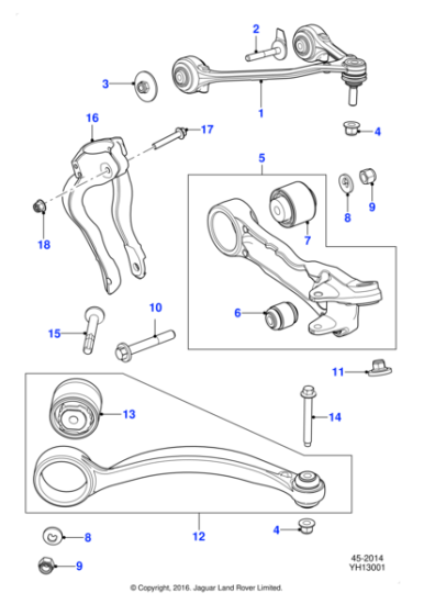 C2D2475 - Jaguar Wishbone arm