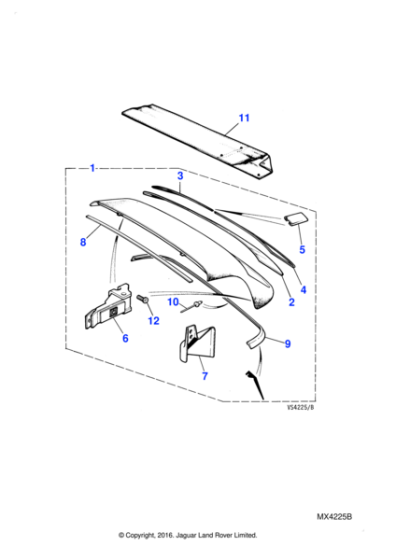 BCC5587 - Jaguar Hardtop catch