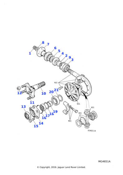 JLM614 - Jaguar Pinion spacer