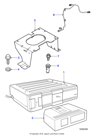 JLM21507 - Jaguar Compact disc player link lead