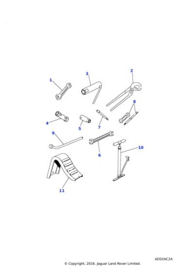 277217 - Land Rover Spanner-tool kit