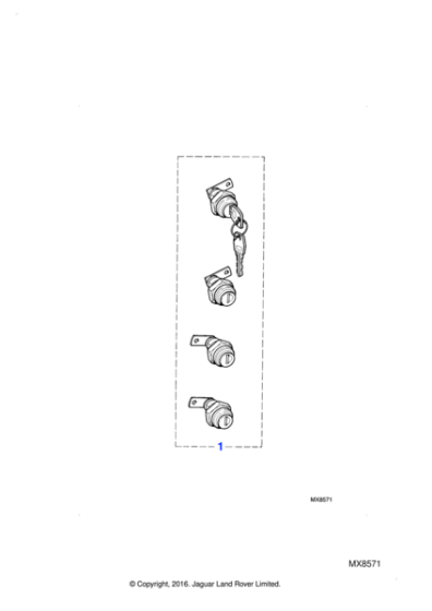 RTC2710 - Jaguar Lockset kit