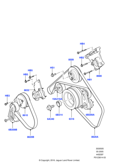 PQS500221 - Land Rover Belt