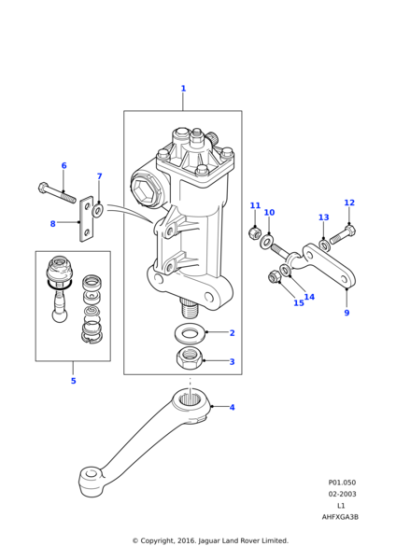 NY607041L - Land Rover Nut - Hex.