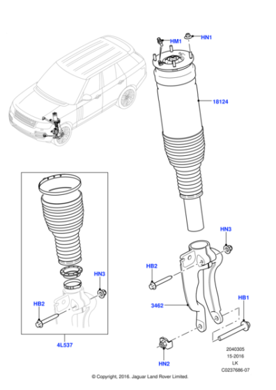 LR138996 - Land Rover Shock Absorber
