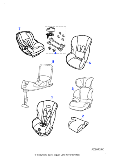 C2C25676 - Jaguar Child seat