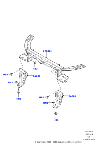 LR086116 - Land Rover Reinforcement
