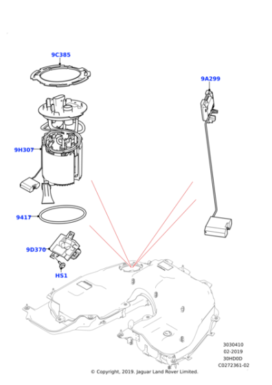 LR086374 - Land Rover Control - Fuel Pump Drive