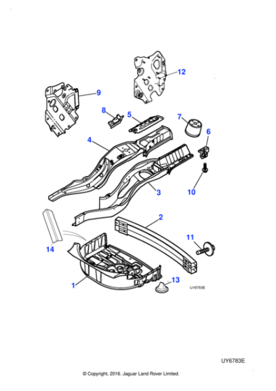 XR845429 - Jaguar Tie down bracket