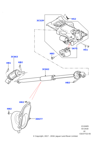 LR033647 - Land Rover Joint - Double Cruciform