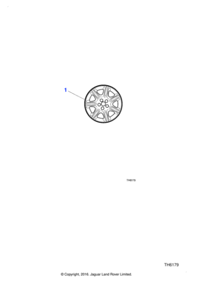 MJA6118AA - Jaguar Road wheel