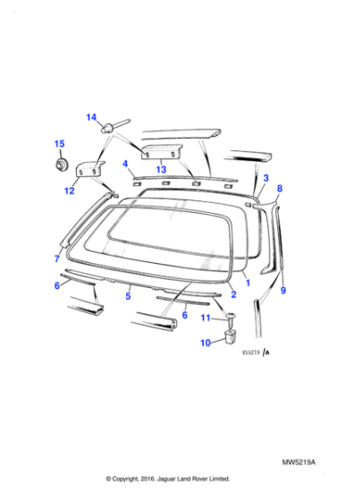 BCC9805 - Jaguar Windscreen glass