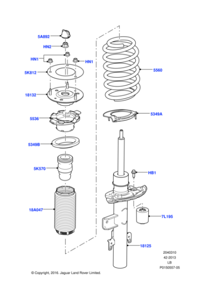 LR031666 - Land Rover Shock Absorber