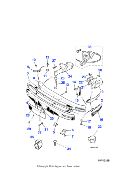 BBC4742 - Jaguar Retaining bracket