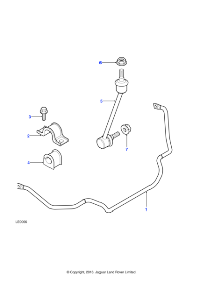 RBM100172 - Land Rover Link assembly anti-roll bar