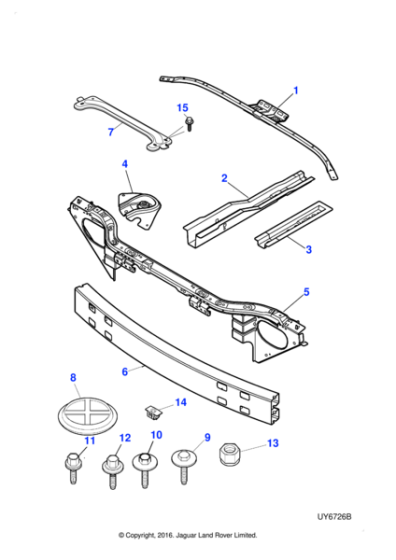 XR856917 - Jaguar Bumper beam