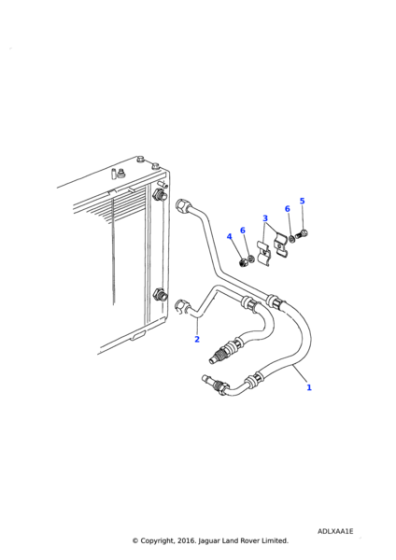PBP500200 - Land Rover Pipe-engine to oil cooler