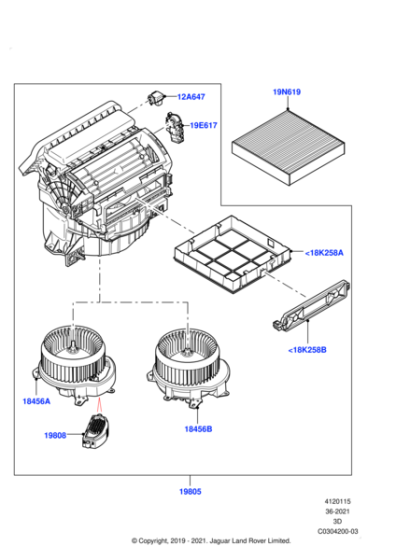 LR133345 - Land Rover Filter - Pollen