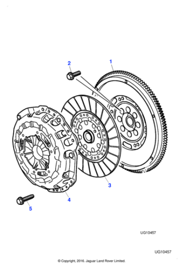 XR850065 - Jaguar Clutch cover