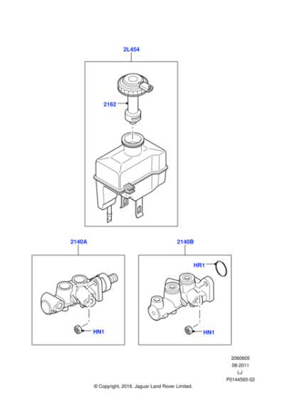 LR014385 - Land Rover Master Cylinder