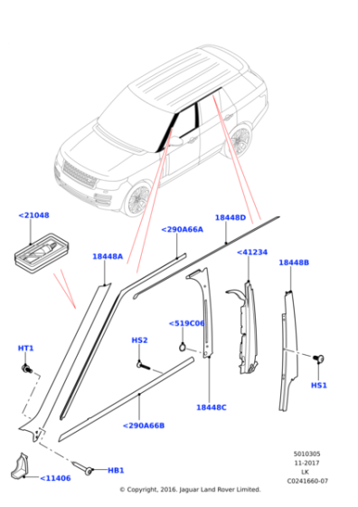 LR076493 - Land Rover Finisher