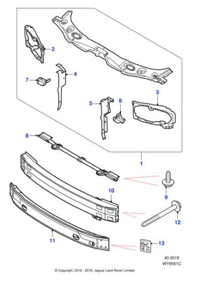 C2S21761 - Jaguar Bumper beam