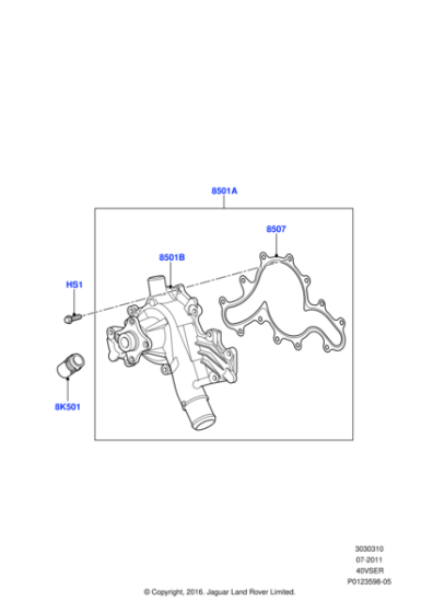 1386525 - Land Rover Pump - Water