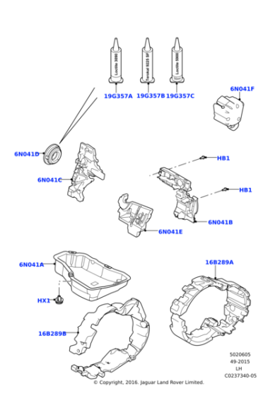 LR047251 - Land Rover Insulator