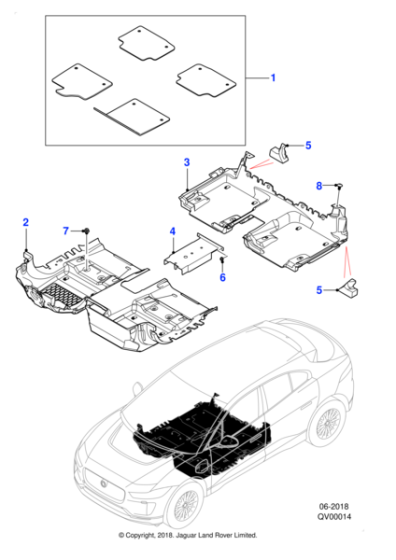 T4K8897 - Jaguar Carpet set