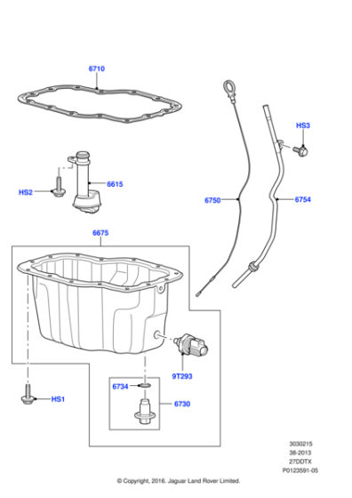 LR003388 - Land Rover Tube - Oil Level Indicator