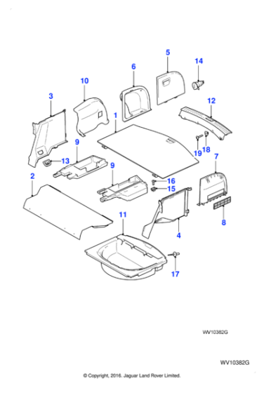 C2S41439AMB - Jaguar Trim cover