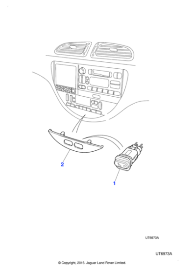 XR82120 - Jaguar Seat heater switch