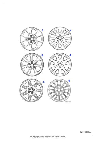 XR856011 - Jaguar Alloy road wheel
